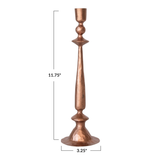 Cast Iron Taper Holder in Copper