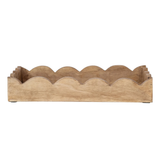 Scallop Wood Tray
