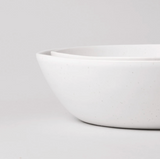 The Low Serving Bowls Speckled White