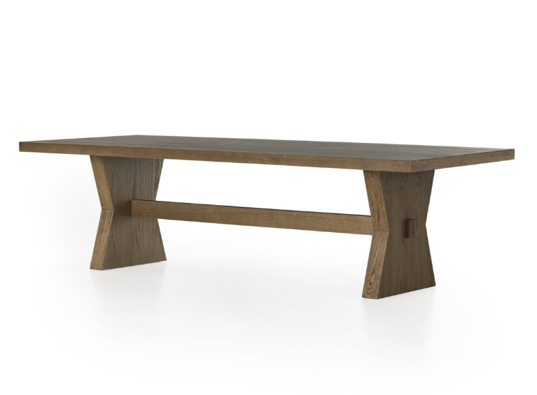 Tia Dining Table in Drifted Oak Solid