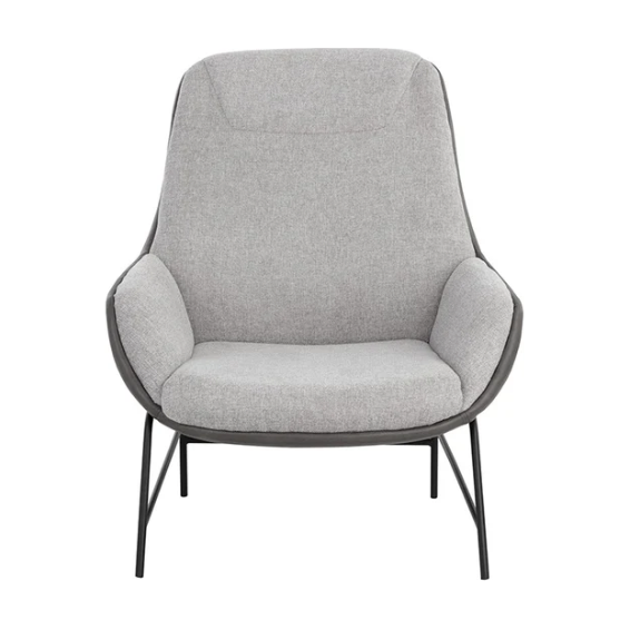 Lucier Lounge Chair - Heather Grey