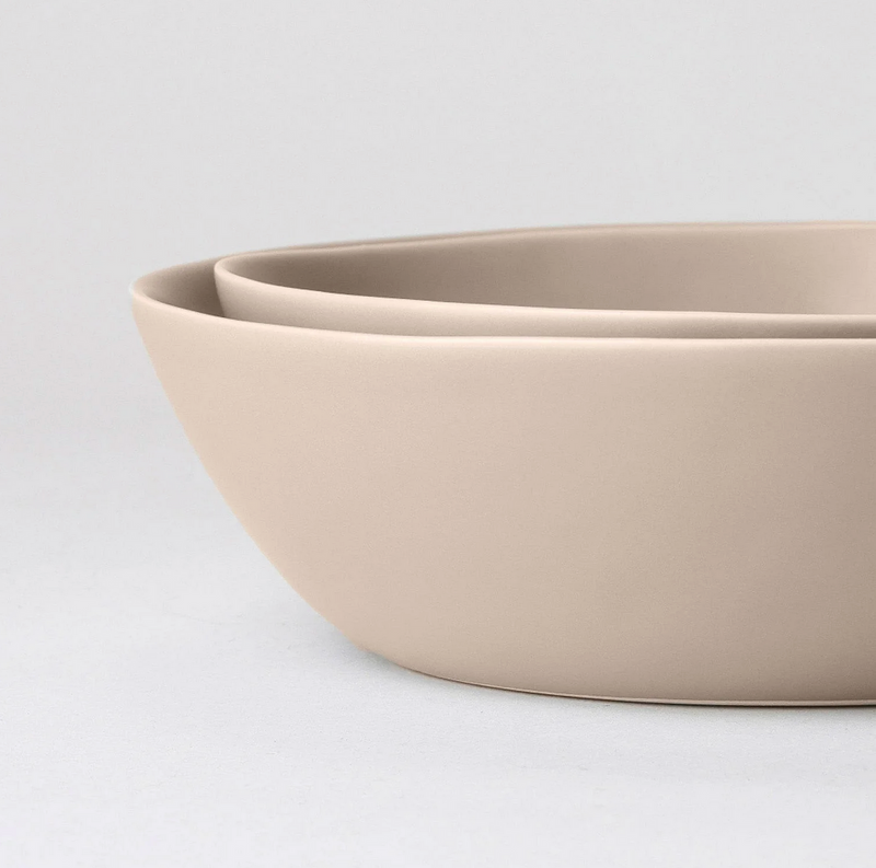 The Low Serving Bowls Desert Taupe