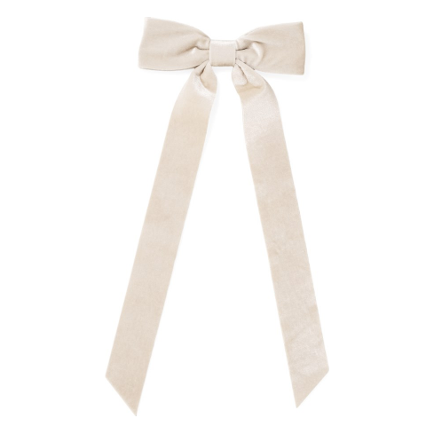 Bow Clip in Beige