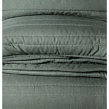 Dumpling green stitched quilt