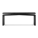 Matthes Console Table in Aged Black Pine - 94"