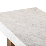 Olympia Console Table in Carrara Marble
