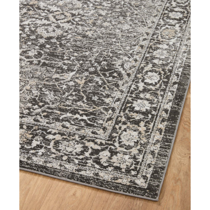 Odette Rug Collection - Charcoal and Silver