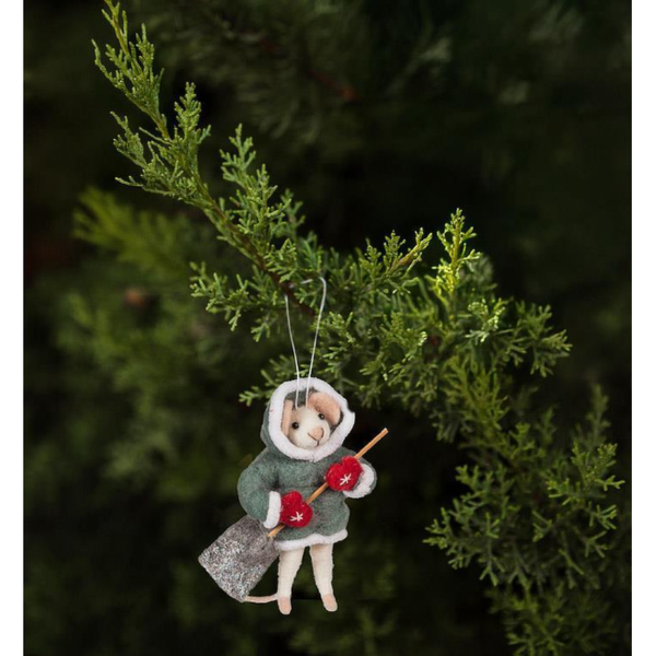 Mouse with Shovel Ornament