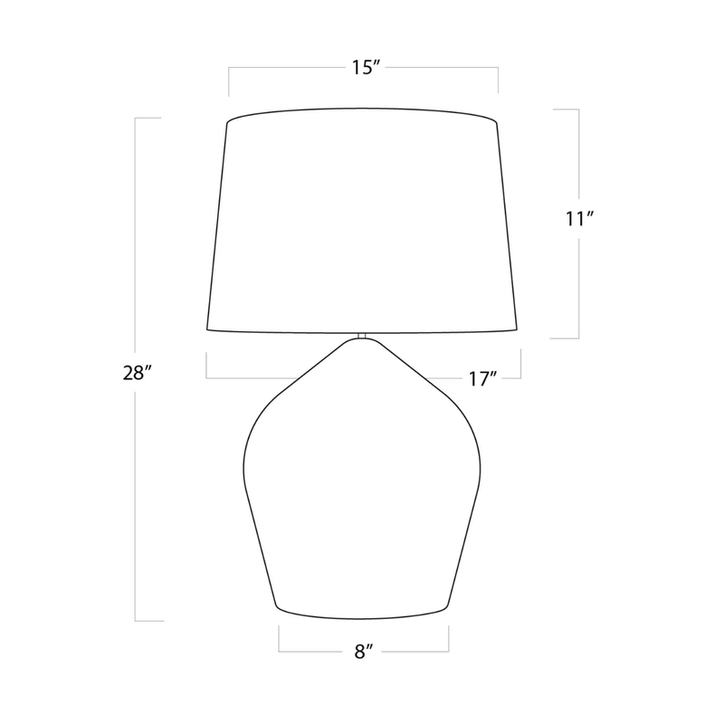 Georgian Table Lamp in Natural