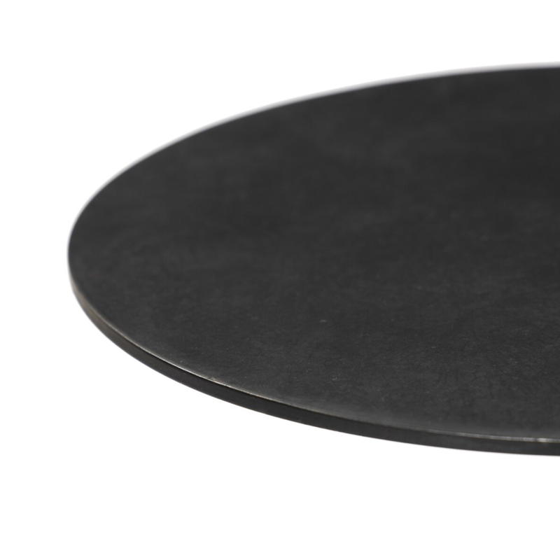 Jocelyn End Table in Raw Black Iron