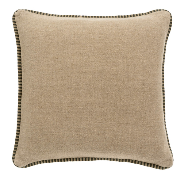 Honfleur Linen Cushion - Charcoal