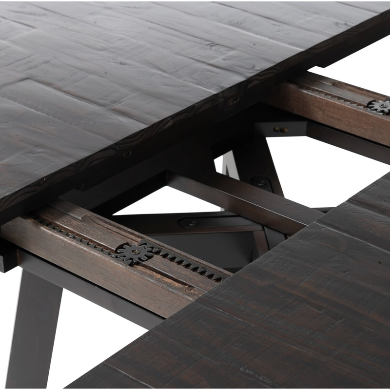 Eberwin Round Ext Dining Table in Dark Carbon