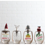 Merry Christmas Wine Glass & Stopper