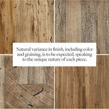 Abaso Console Table in Rustic Ash Oyster