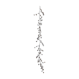 Natural Pinecone Garland in Snow Finish