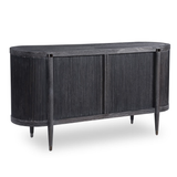 Tambour Cabinet - Black Ceruse