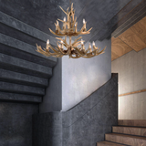 Layered Antler Chandelier in Natural | 42.5''