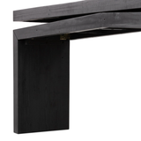 Matthes Console Table in Aged Black Pine - 94"
