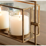 Wenman Triple Candleholder, Gold
