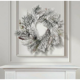 Snowy Pinecone Wreath