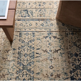 Patterned Silence Rug in Midnight Navy