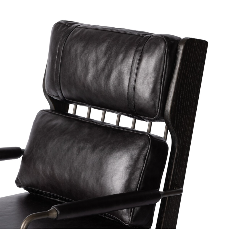 Ludvig Desk Chair in Sonoma Black