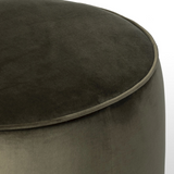 Sinclair Round Ottoman in Surrey Olive