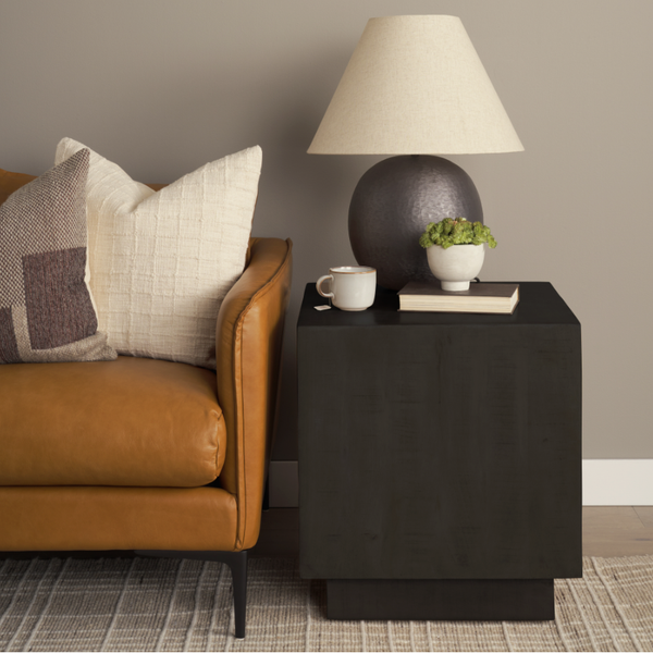 Hayden End Table in Dark Brown