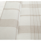 Waffle Plaid Taupe Full/Queen Duvet Cover Set