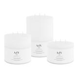 Three Wick White Candle