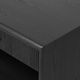 Rosenell Open Nightstand in Black Oak