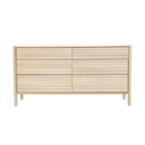 Runway 6 Drawer Dresser in Light Oak