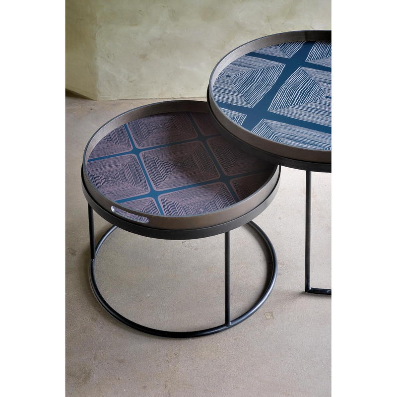 Tray Round Coffee Table Set