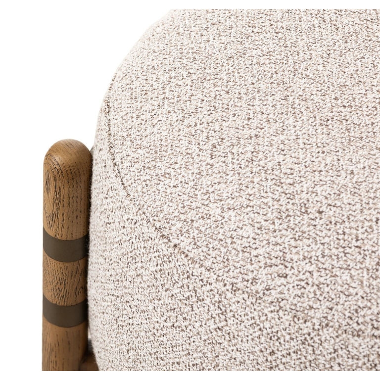 Enfield Ottoman in Astor Stone