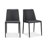 Nora Dining Chair in Black (Set of 2)