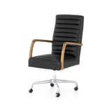Bryson Channeled Desk Chair in Durango Smoke
