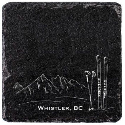 Whistler Slate Coasters