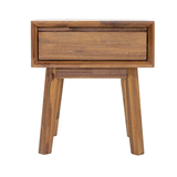 Gia 1 Drawer Nightstand in Warm Pecan