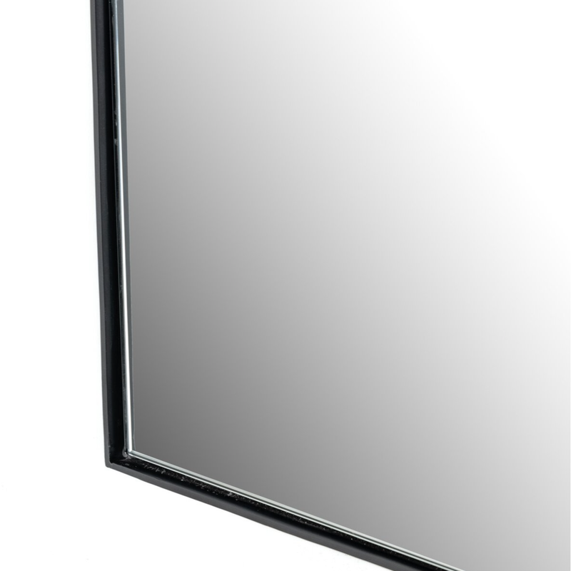 Georgina Wide Mirror in Iron Matte Black