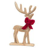 Standing Christmas Reindeer with Bow