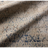 Patterned Silence Rug in Midnight Navy