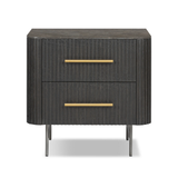 Fletcher Nightstand in Distressed Black