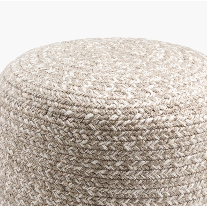 Entwined Pouf in Natural