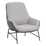 Lucier Lounge Chair - Heather Grey