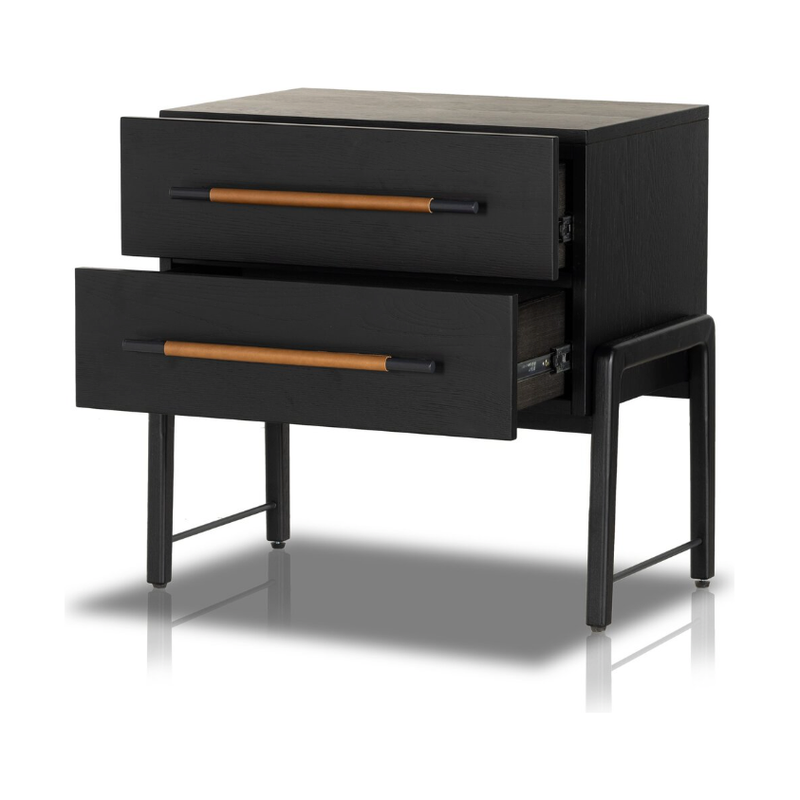 Rosedale Nightstand in Ebony Oak Veneer