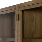 Millie Double Cabinet in Drifted Oak