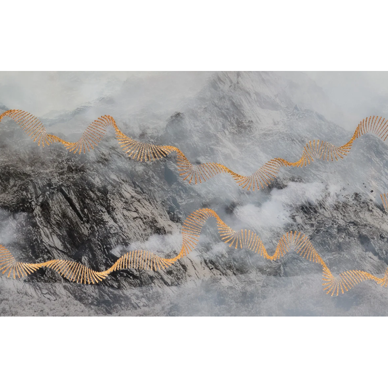 Mystic Mountain Artwork w/ Black Frame