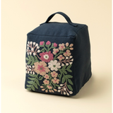 Embroidered Floral Doorstop
