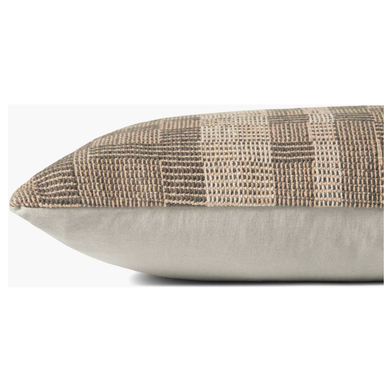 Bea Cushion in Charcoal / Natural
