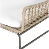 Bandera Outdoor Woven Club Chair in Vintage White (With Cushion)